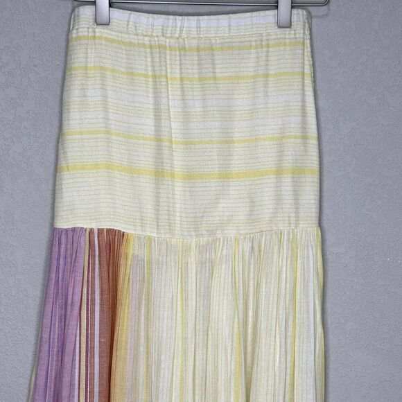 Jen's Pirate Booty Skirt Size Small Carnival Lia Maxi Boho Tiered Striped India - Picture 4 of 8